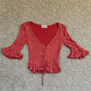 Urban Outfitters cropped floral top.
